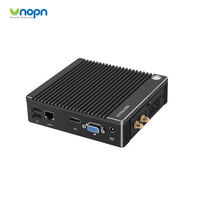 China Fanless+Aluminum Alloy Metal Case Compact NUC Slient Computer Barebone System X86 Slim Mini PC For POS Digital Signage for sale