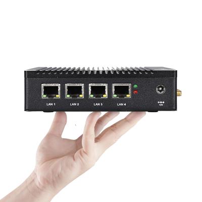 China 4 LAN 4 LAN Compact Firewall PC Mini Computer 3G 4G Lte N3700 Aes-Ni pfsense 2.5G for sale