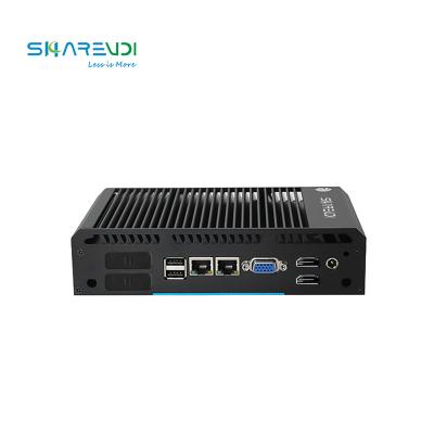 China SharevdI Mini Dual Core I3 I5 I7 Fanless Desktop LAN Desktop Linux Window for sale