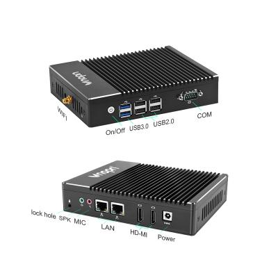 China For Business Big Sale Dual LAN Portable 12V 8G RAM 500GB HDD Fanless Mini PC Computer Minipc for sale