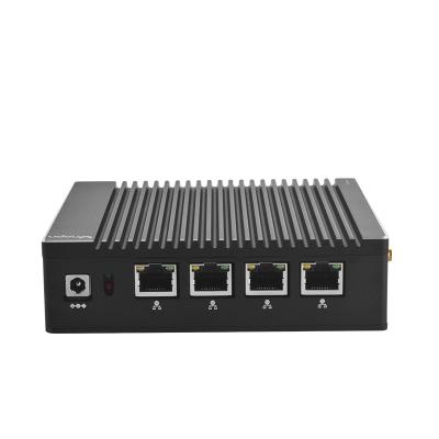 China Pfense Router Wake-On-LAN NIC LAN Support Power On Mikrotik Industrial PC 4 Mini Firewall Router Pfense Soft OS 12v Mini Linux Computer for sale