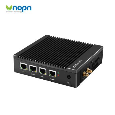 China Aluminum Alloy 4 Ethernet Ports Barebone Computer X86 Mini J3160 Firewall VPN Software Router Industrial PC for sale