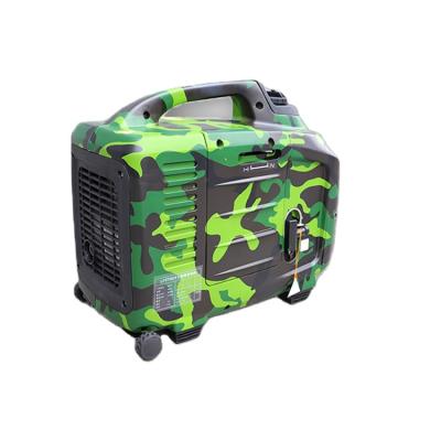 China Small Generator Supply Best Popular Super Camouflage Design 3.1kw Gasoline Inverter Portable Electric Power Generator For Traveling Backup for sale