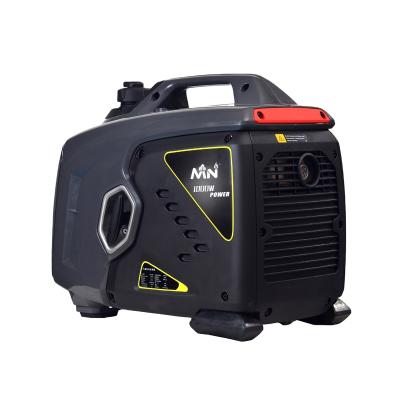 China Small Generator Supply Chinese Electric Power Factory 1kw 1kva Inverter 1000w Portable Quiet Generator Black Gasoline for sale