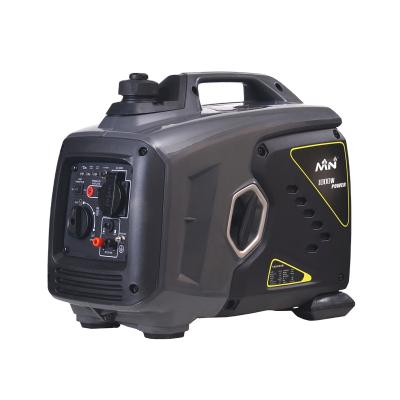 China Small Generator Supply Electric Power Recoil Start Black Fashion 1kva 1kw Gasoline Inverter Generator For Sale for sale