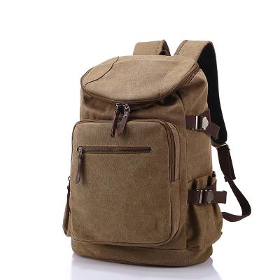 China Outdoor waterproof fashion canvas rucksack travel backpack luggage bag large top selling products leisure sports backpack for sale