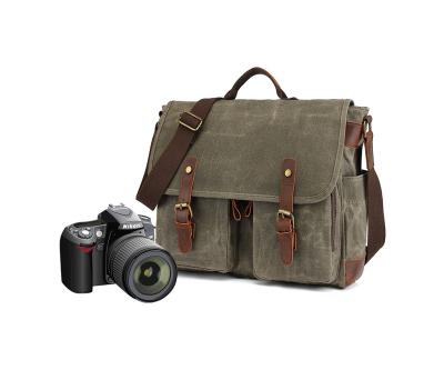 China Waterproof Retro Canvas Shoulder Camera Bags Messenger Men's Direct Business Men's Bag Package Manufacturer for sale