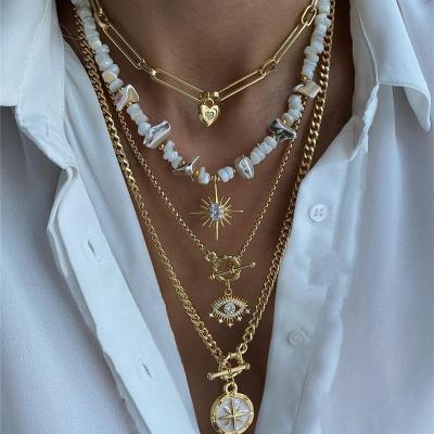 China MB-6 Vintage Fashion Jewelry Pendants Charms Fine Jewelry Pendants and Charms Sun Star Stainless Steel Pendant Chain Necklace for Men for sale