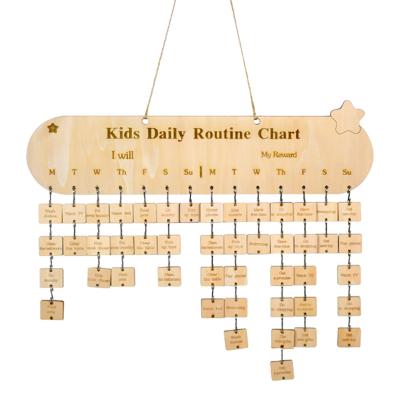 China Europe Personalized Kids Responsibility Daily Planner Chart for sale