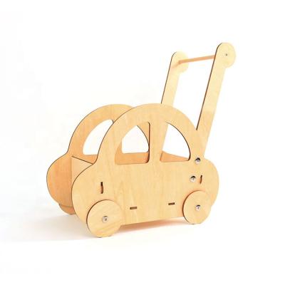 China Children's Toy Wooden Custom Car Europe Size Trolley Cart Wooden Boxes For Children's Favorite Shopping Cart for sale