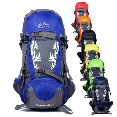 China Large 60L Camping Climbing Climbing Waterproof Outdoor Travel Backpack Hiking Mountain Bag Mountaineering Backpack for sale