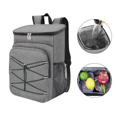 China Portable Double Shoulder Heat Insulation Picnic Bags Backpack Waterproof Oxford Cloth Picnic Bag Outdoor Thickened Camping Ice Bag for sale