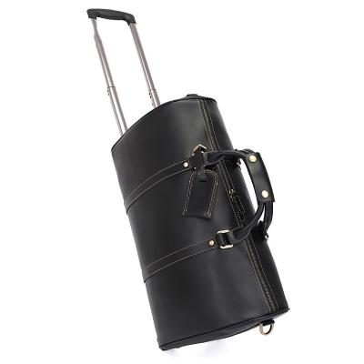 China Durable travel packaging cubes fashionable leather trolley bags manufacturers wholesale on behalf of large capacity durable men's bags travel bags for sale