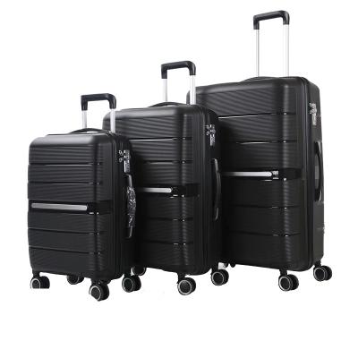 China Durable Travel Packing Cubes PP Trolley Luggage Step-Resistant Material Luggage Sets Full Color Matching High-Grade Travel Luggage Wholesale Can Add LOGO for sale