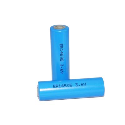 China Home Appliance Lithium Chloride ER14505 LiSOCl2 Battery 3.6v 2700mAh ER14505M AA ER14505M ER14505H Primary Battery for sale