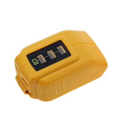 China Adapter For Dewalt Power Tools Battery USB Converter Charger For DEW 14.4V 18V 20V Li-ion Battery Converter DCB090 USB Device Adapter Charging Power Supply for sale