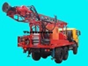 China Truck mounted drilling rig with mud pump or air compressor for sale