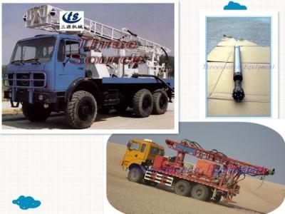 China Truck mounted drilling rig testing in desert for sale