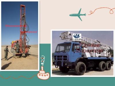 China Truck mounted drilling rig in desert TST-150 for sale