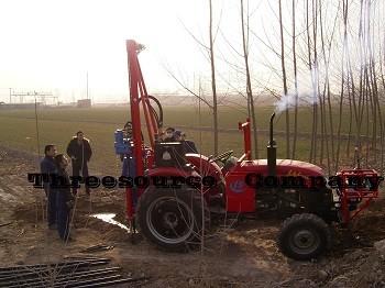 China Tractor drilling rig for sale