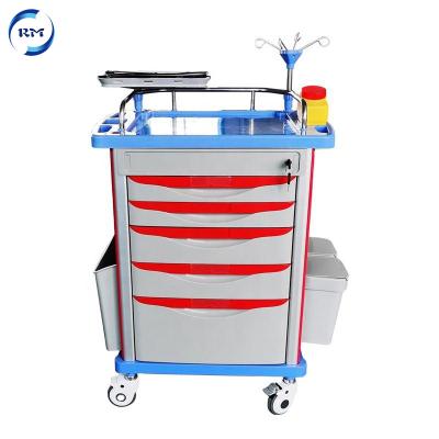 China Modern Multifunctional Anesthesia Trolley Hospital Medicine Drug Emergency Medical Trolley For Hospital Use Medicine Trolley Trolley for sale