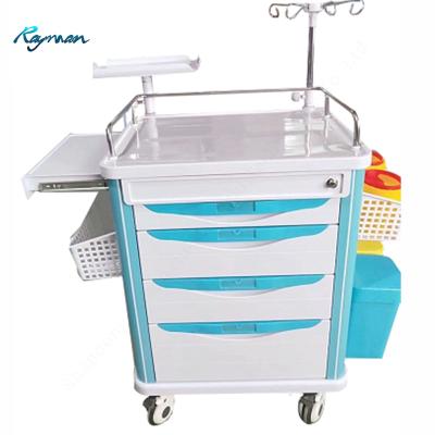 China Modern Medical Emergency Trolley Medical Equipment Emergency Trolley ABS Medical Trolley for sale