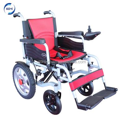 China Steel Foldable Cheap Price Handicapped Folding Electric Wheelchair for sale