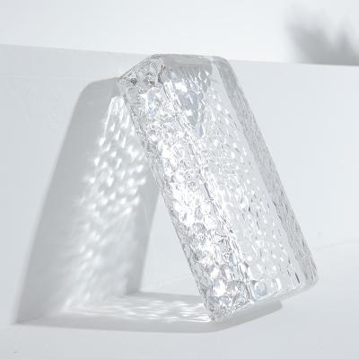 China Europe Living Room Decorative Glass Wall Brick Solid Glass Crystal Brick For Bathroom Building Brick for sale