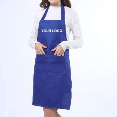 China Hot-Selling Food/Beverage Cooking Kitchen Bib Apron Custom Logo Apron Barbecue For Promotion Men Women for sale