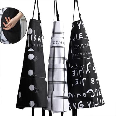 China 100% waterproof & 100% Oil Proof Factory Customized Logo Apron Black Adult Chef Cook BBQ Apron Waterproof Apron for sale