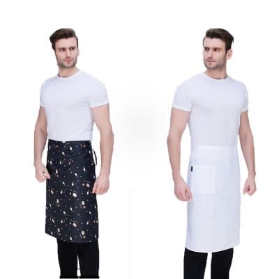 China AZOIC High Quality Cooking Half Apron Kitchen Apron Custom Logo Waist Apron For Man And Women for sale