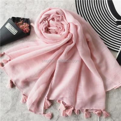 China Solid Color Wholesale Shawl Scarf Ladies Cotton Fashion Turkey Instant Hijab for sale