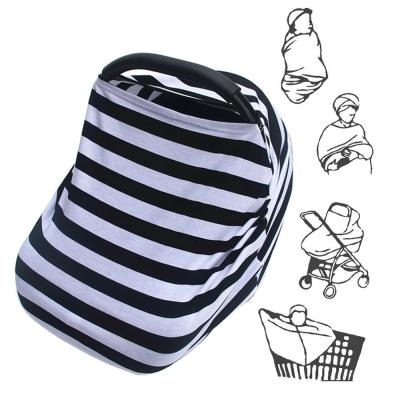 China Cotton+Polyester Multi-use Scarf Baby Car Seat Cover Care Stretch Canopy for sale