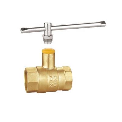 China OEM Quality Ball Valve Lock Magnetic Lockable Brass Ball Valve 3/4-1 Inch Overall Height In Lock With Key for sale