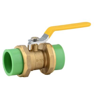 China Various specifications general brass body 1/2 good quality ball valve ppr female brass ball valve ppr ball valve for sale