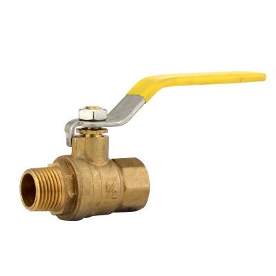 China Fashion Design General Female Male Half Inch Outside Thread Brass Ball Valve Price With Ball Valve for sale