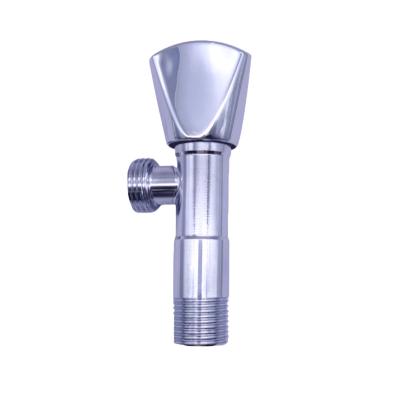 China General 1/2 inch with cover brass catridges chrome plated plastic handle stainless steel angle valve for sale