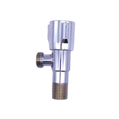 China OEM 1/2 catridges stainless steel angle valve handle body general brass plastic chrome plated angle valve for sale