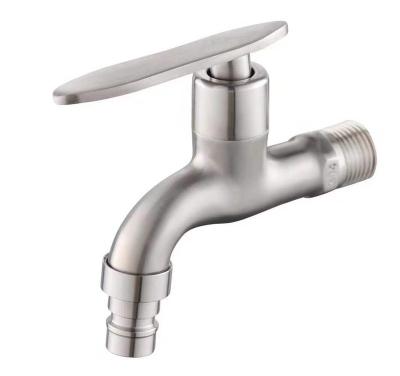 China Metered Faucets Brushed Nickel Bibcock 304 Stainless Steel 201 Washing Machine Faucet Faucet for sale