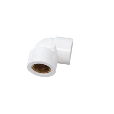 China PVC Drainage Fittings 1/2 Inch Round Threaded Elbow 30 Degree Upvc Pipe Fitting for sale