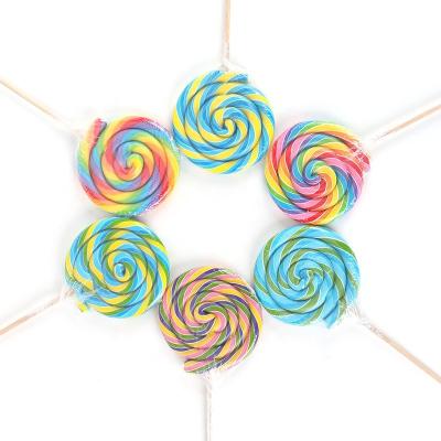 China Normal Lollipop Muti Color Handmade Round Solid Hard Candy for sale