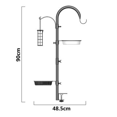 China BIRD DRIVER Garden Porch Multi Hook Bird Feeder Fencing Hanging Kit for Attracting Wild Birds and Planter Hange for sale