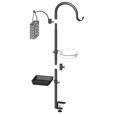 China BIRD DRIVER Rack Platform Hook Bird Feeder Pole Bird Bath Station Kit for sale