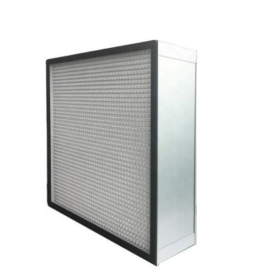 China Industrial H13 H14 Clean Air Fiberglass Filter With Galvanized And Aluminum Frame HEPA Filter for sale