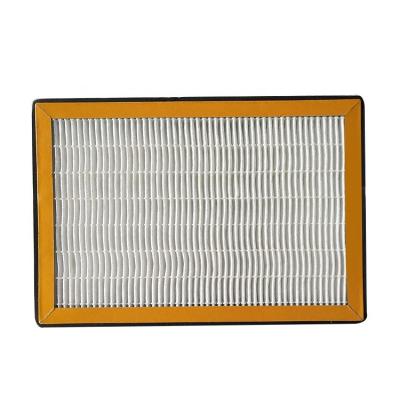 China Home High Efficiency Fiber Paper Large Dust Holding Capacity HEPA Pleated Air Filter Cardboard Frame Material for sale