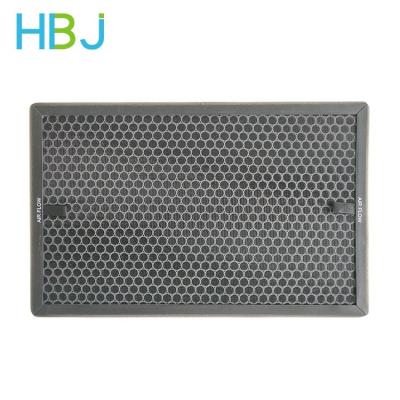 China Home Active Carbon Air Filter Paper Sight Replacement Honeycomb Smell Remove Carbon Particle Filter Charcoal Filter for sale