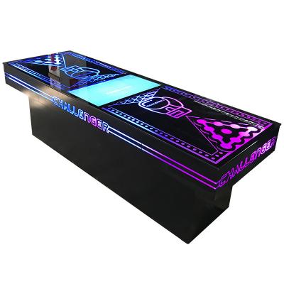 China Custom Modern Logo Modern Led Bar Counter Tempered Glass Top Marble Bar Tables For Disco Night Club Ktv for sale