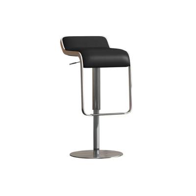 China Modern Leather Bar Stool Counter Chair Metal Gold Furniture Luxury Nordic Large Back Durable Leather High Bar Chairs For Bar Table for sale