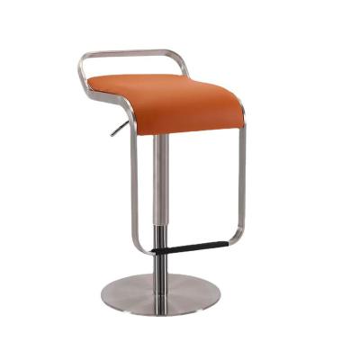 China Modern Bar Kitchen Gold Stools Counter Chair Durable Luxury Leather Nordic Tall High Bar Chairs For Bar Table for sale