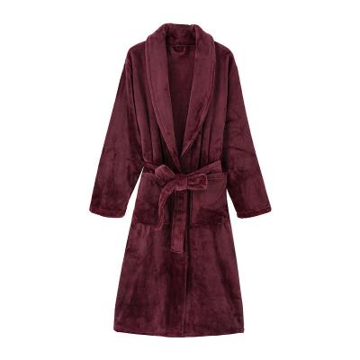 China Autumn Winter Long QUICK DRY Robe for Women Luxurious Full Fleece Bathrobe Flannel Bademantel Pajamas Nightgown Warm Sleepwear for sale